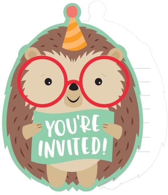 Invitations - Hedgehog Party - 8pkg