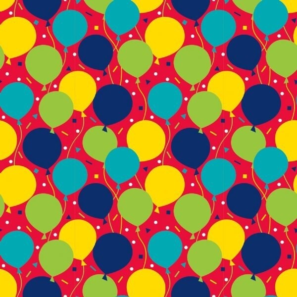 Gift Wrap - Balloon Party - 30&quot; x  5&#39;