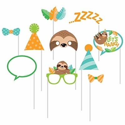 Photo Props - Sloth Party - 10pcs