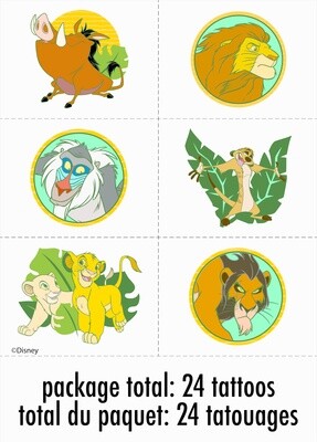Tattoos-Lion King-24pk