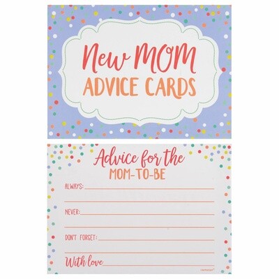 Advice Cards - Mom To Be - 24 pcs
