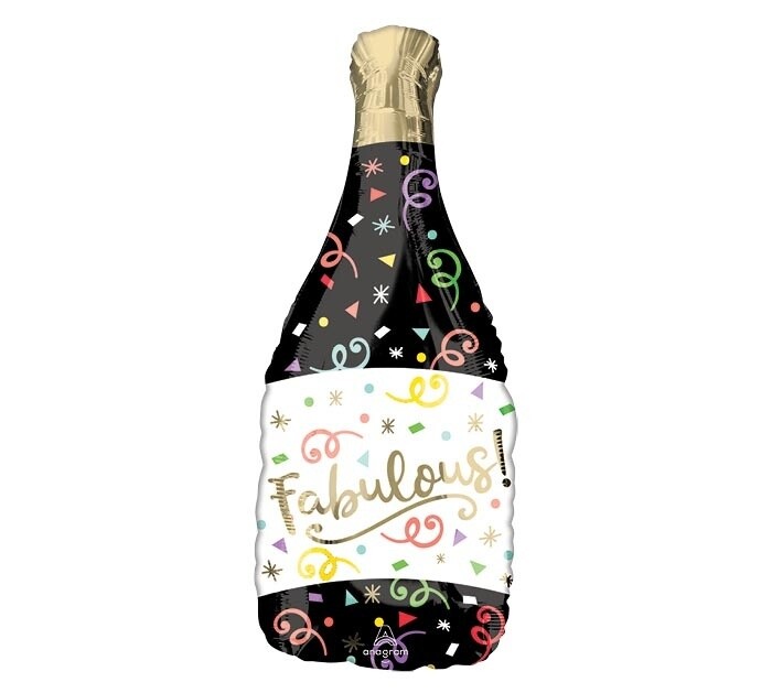 Foil Balloon - Confetti Bubbly - Super Shape - 36&quot;