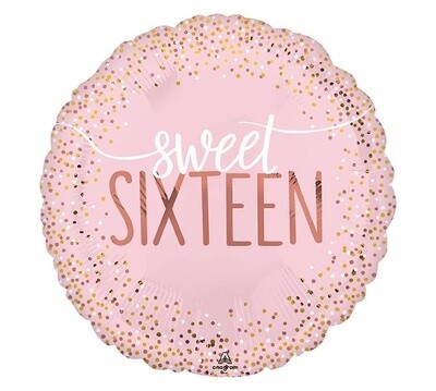 Foil Balloon-Sweet Sixteen-18&quot;