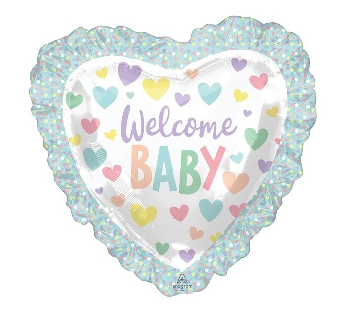 Foil Balloon - Super Shape - Welcome baby - 28&#39;&#39;
