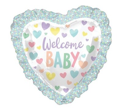 Foil Balloon - Super Shape - Welcome baby - 28&#39;&#39;