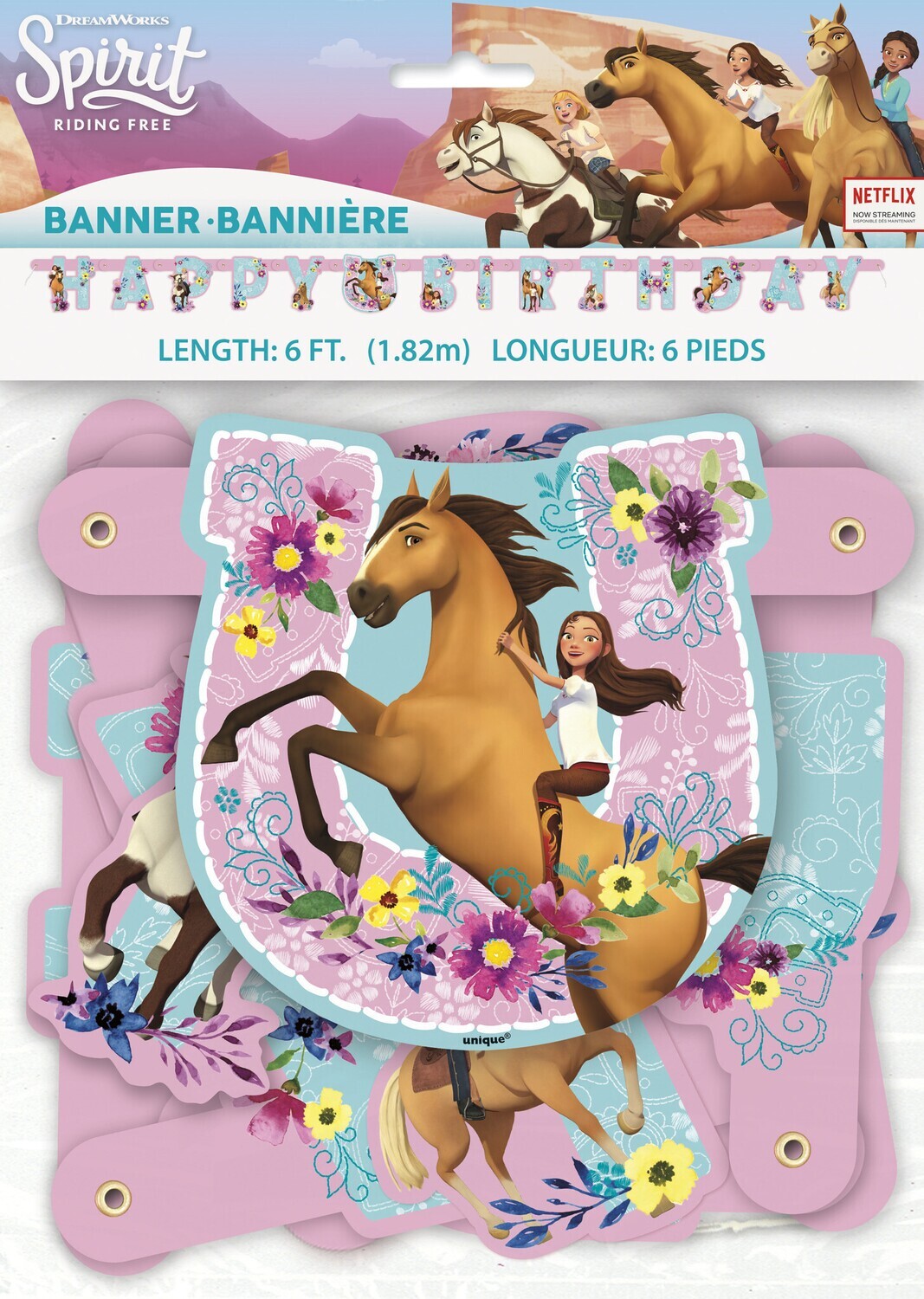 Banner-Spirit Riding Free-6ft-1.82m