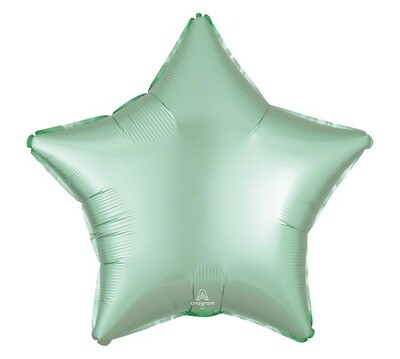 Foil Balloon - Satin Luxe Star - Mint Green - 18&quot;