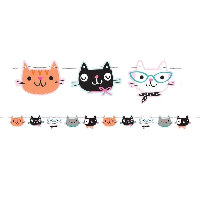 Ribbon Banner - Purr - fect Party  - 1pc