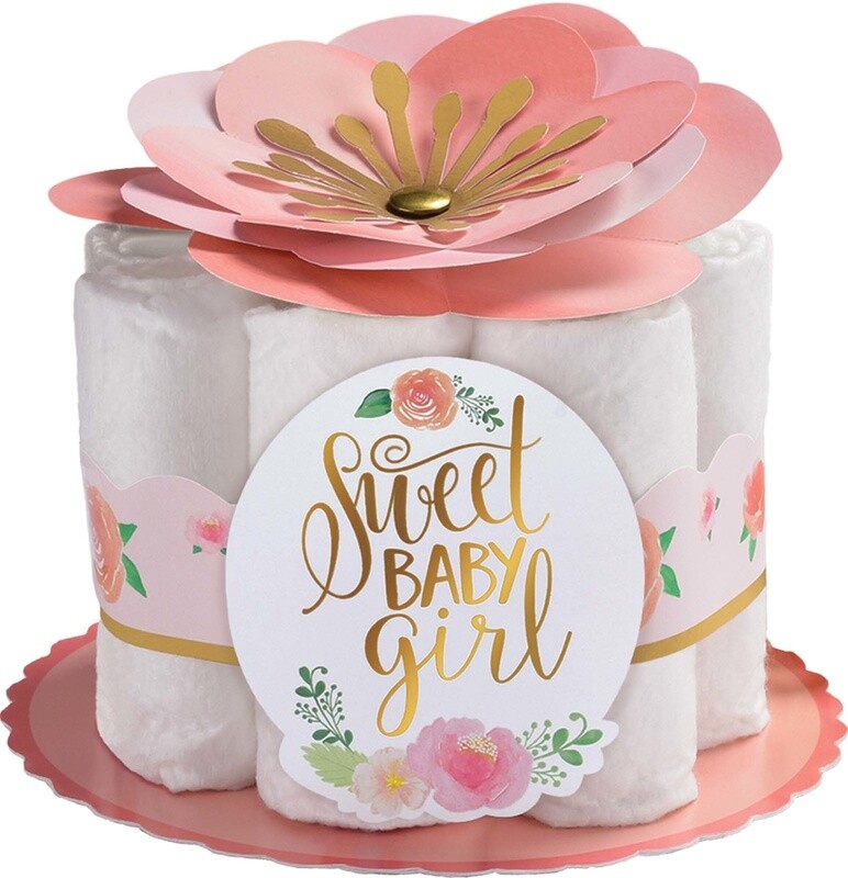 Diaper Centerpiece Kit- Floral baby
