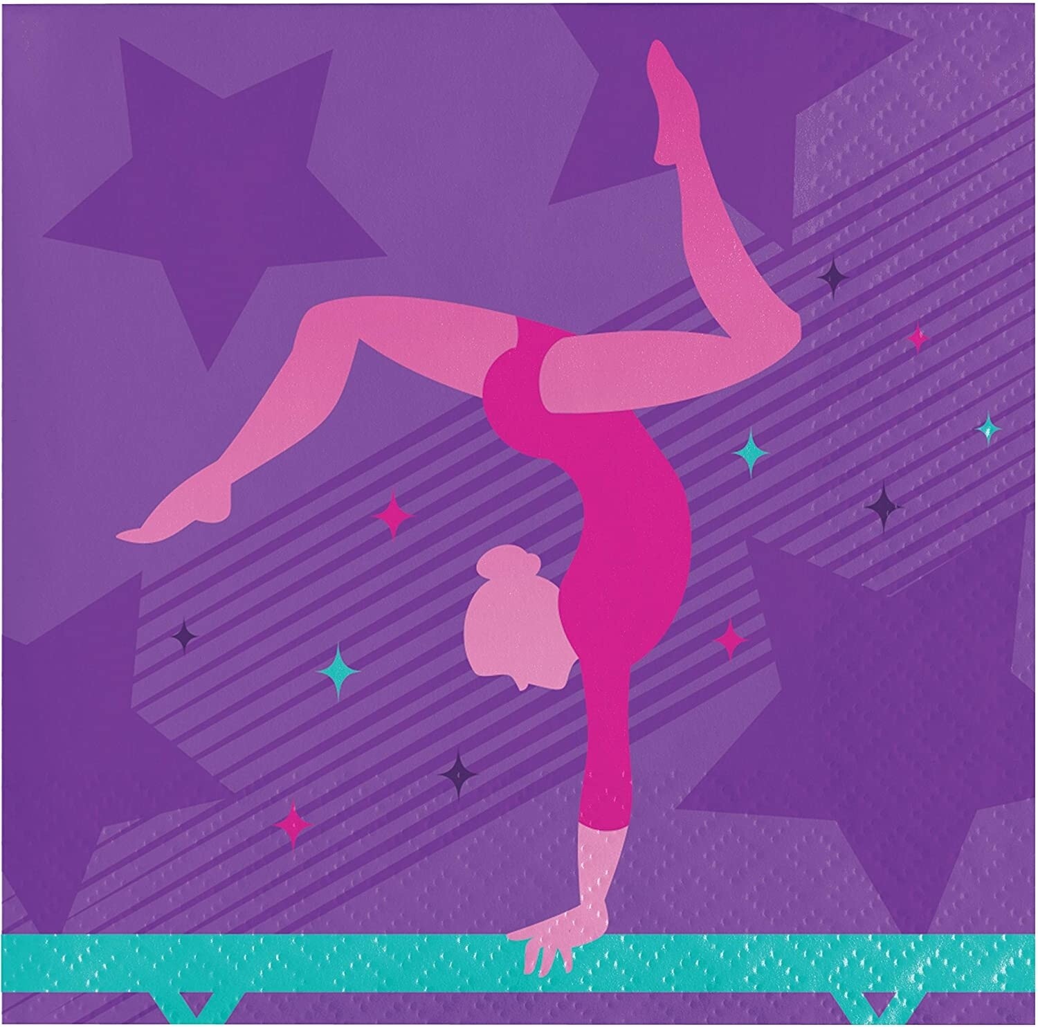 Napkins - BEV - Gymnastic Party - 16pk - 2ply