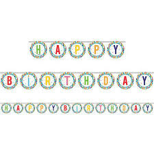 Banner - Bright Birthday - 5.5ftx6&quot; - 1pc