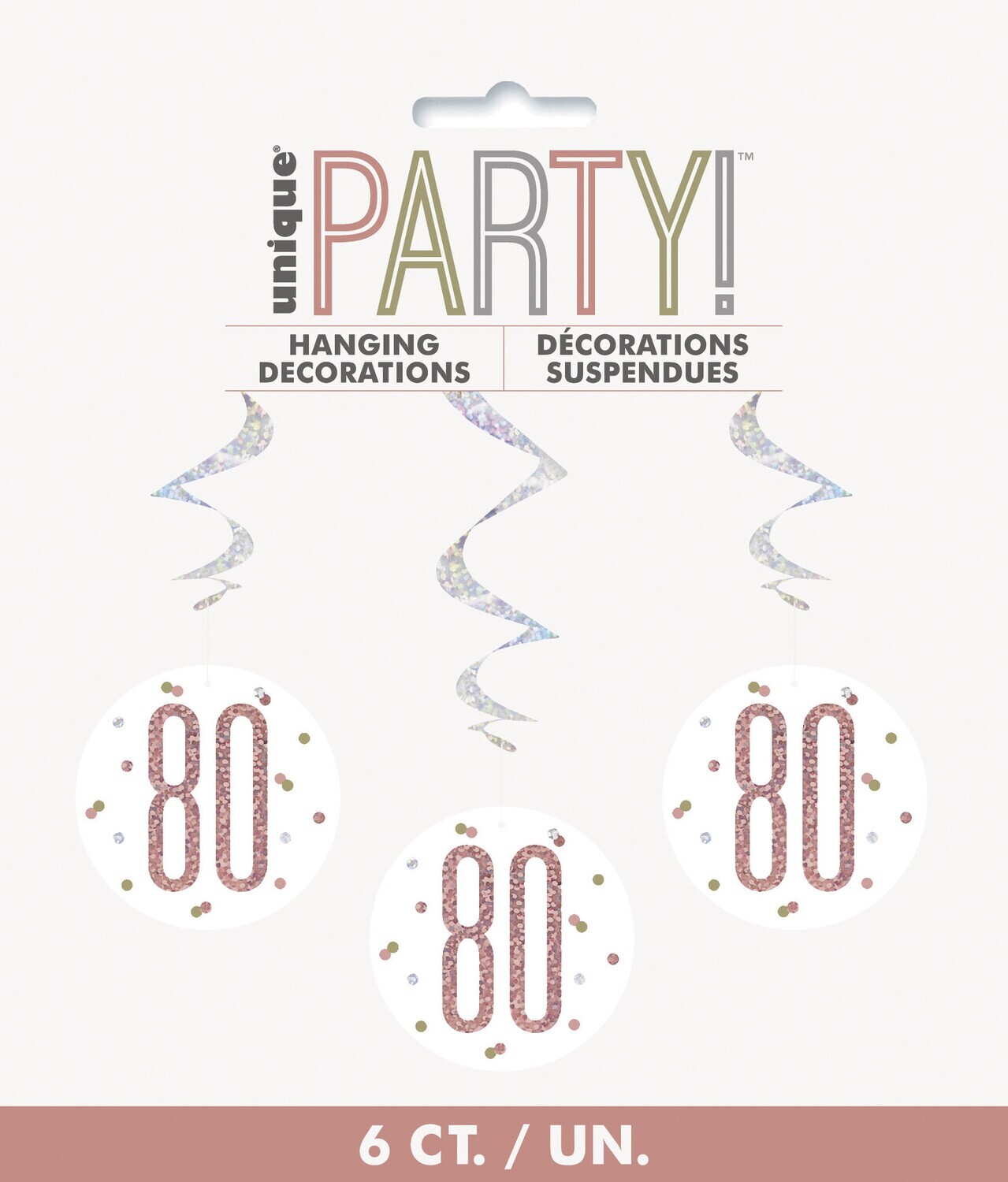 Hanging Decorations-80th Birthday