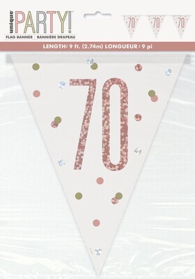 Pennant Banner-70th Birthday