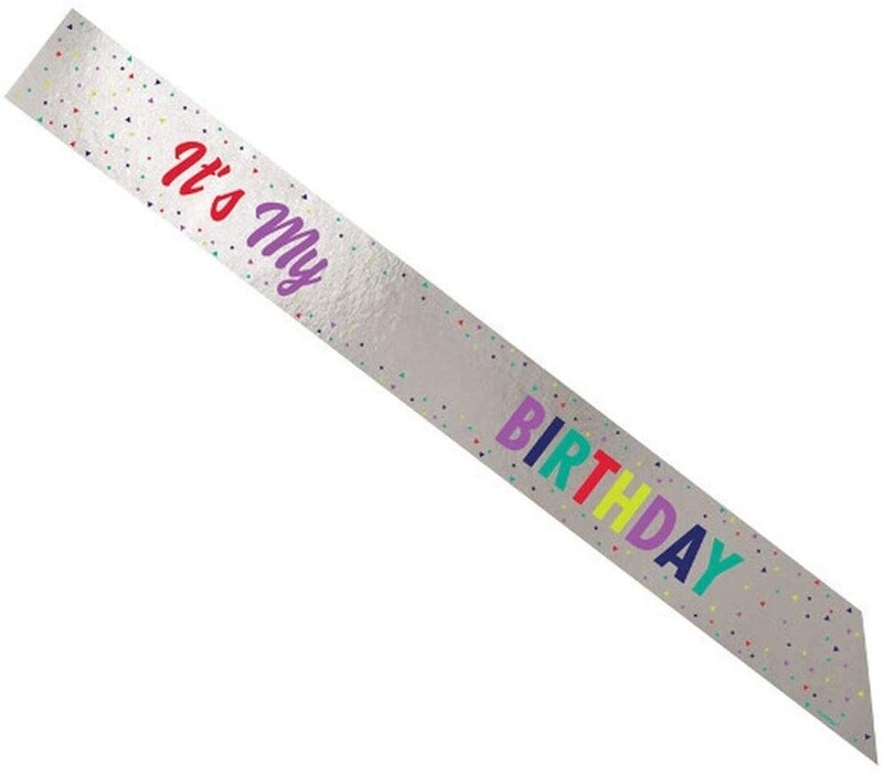Add-Any-Age-Birthday Sash-1pc