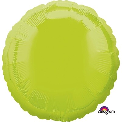 Foil Balloon - Round - Lime Green - 17&#39;&#39;