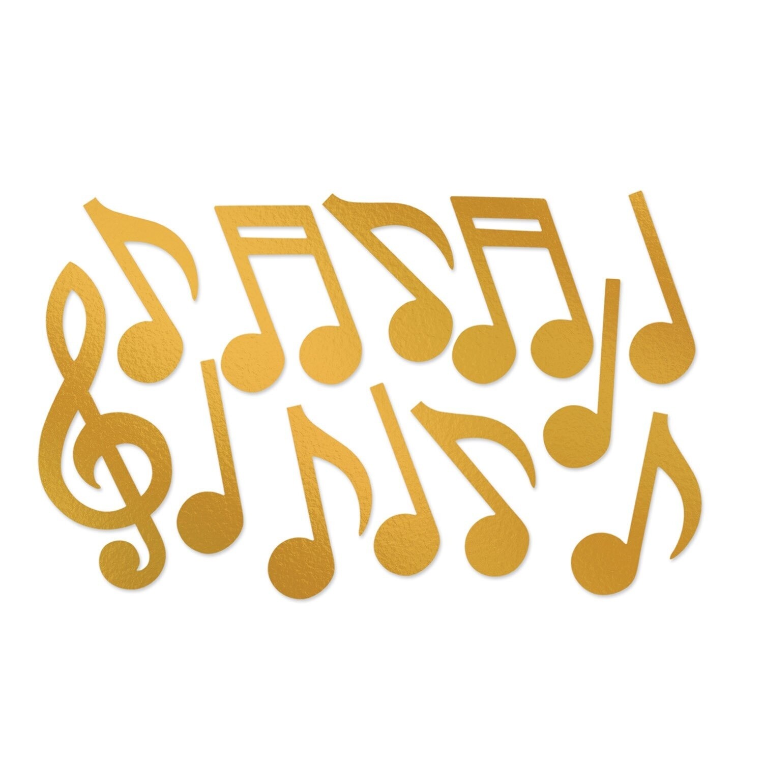 Musical Notes-Gold Foil Silhouttes-12pcs