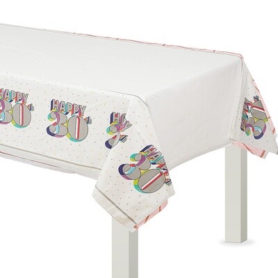 Tablecover-Here&#39;s To 30-54&quot; x 102&quot;