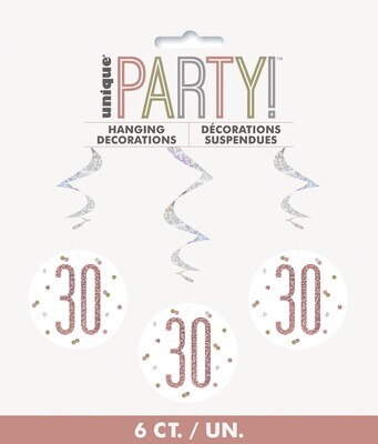 Hanging Decorations-30th Birthday