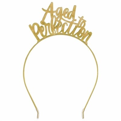 Headband - Aged to Perfection -  Gold - 1pc