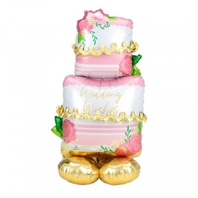 Foil Balloon - AirLoonz - Wedding Wishes - 52&quot;