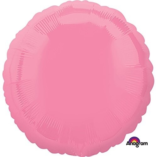 Foil Balloon - Bright Pink - Round - 17&quot;