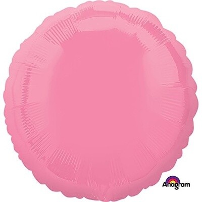 Foil Balloon - Bright Pink - Round - 17&quot;