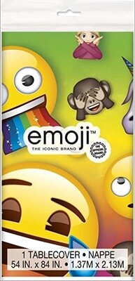 Tablecover - Plastic - Emoji - 54&quot;x84&quot;