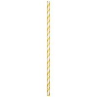 Paper Straws - School Bus Yellow - 24pk