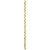 Paper Straws - School Bus Yellow - 24pk