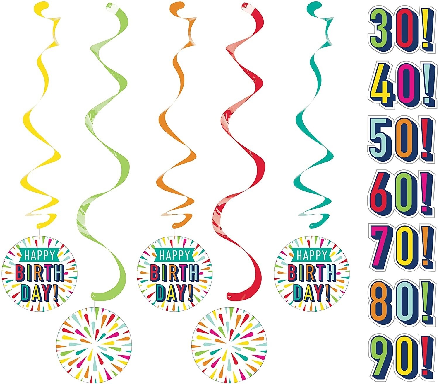 Dizzy Danglers - Birthday Burst - 5pcs