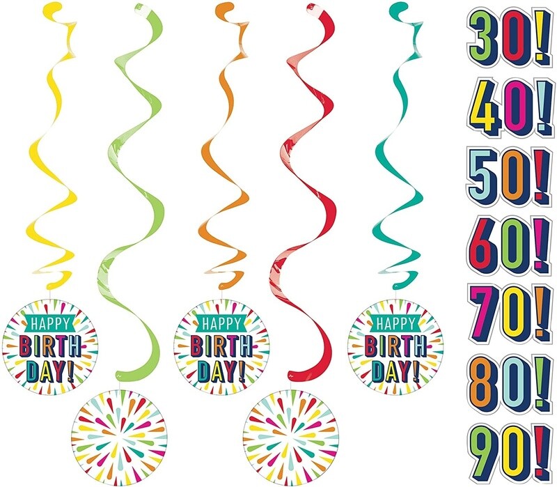 Dizzy Danglers - Birthday Burst - 5pcs