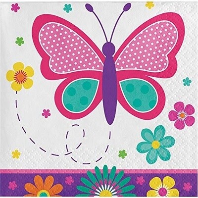 Napkins - BV - Butterfly Garden - 16pkg - 2ply