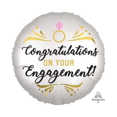 Foil Balloon - Congratulations Engagement - 18&#39;&#39;