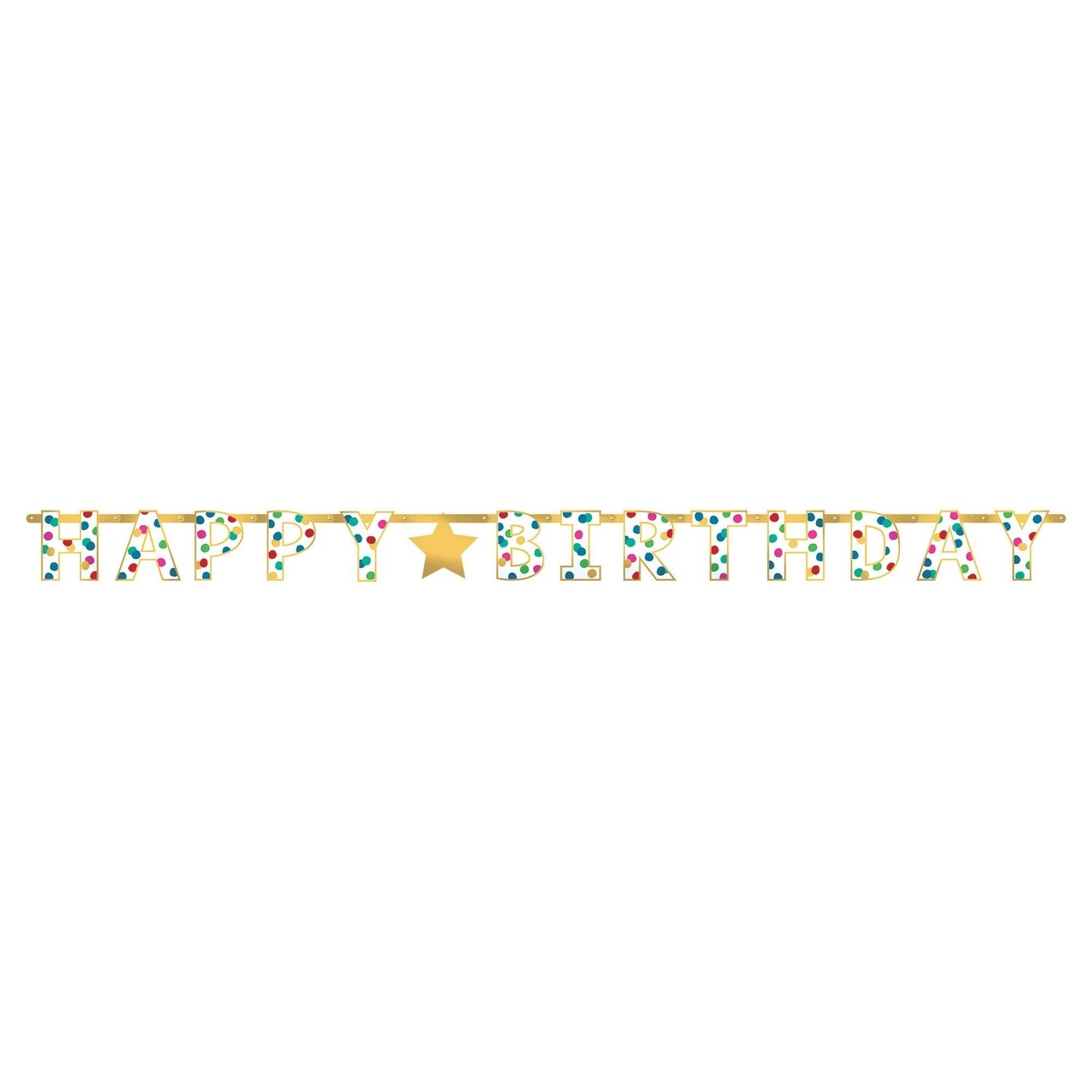 Banner - Happy B-Day Dots