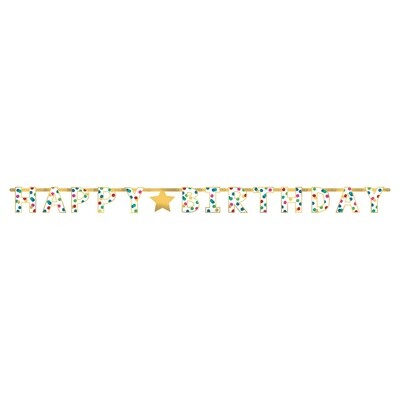 Banner - Happy B-Day Dots
