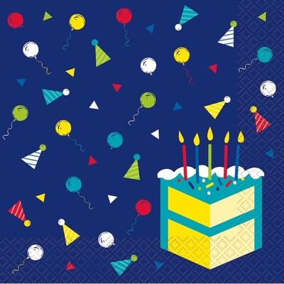 Napkins - LN - Peppy Birthday - 16ct