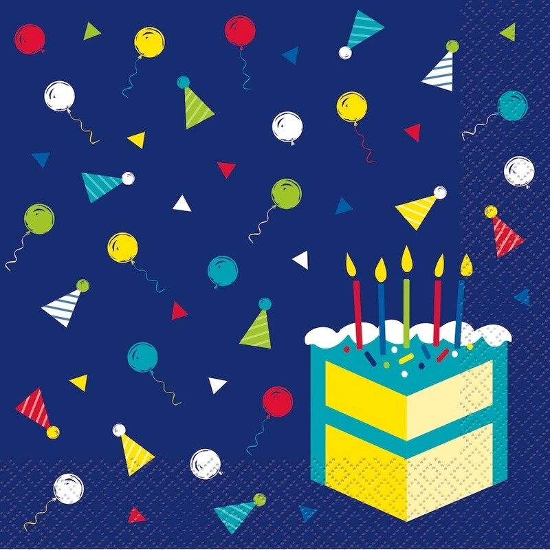 Napkins - LN - Peppy Birthday - 16ct
