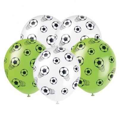 Latex Balloons - 3D Soccer - 5pk -12&#39;&#39;
