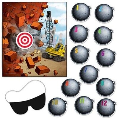 Game - Crane - Pin the Wrecking Ball - 14pcs