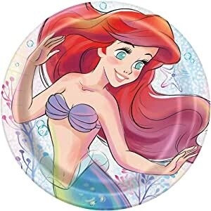 Plates - LN - Little Mermaid Ariel - 9&quot;