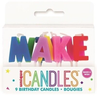 Candles - Make a Wish - 9pcs