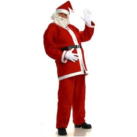 Flannel Santa Suit - 1pc