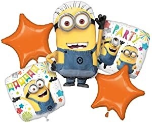 Foil Balloon - Balloon Bouquet 5pkg - Despicable Me