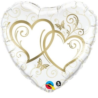 Foil Balloon - Double Heart - 18&#39;