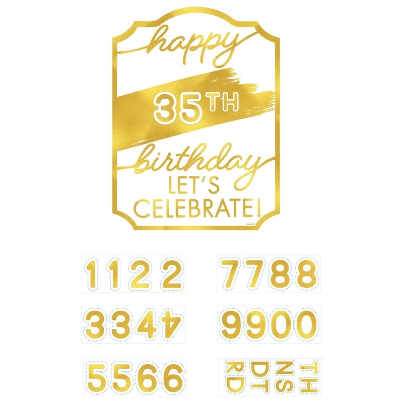 Cardboard Easel Golden Age BDAY