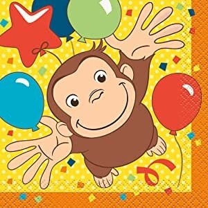Napkins Bev. Curious George - 16 pk