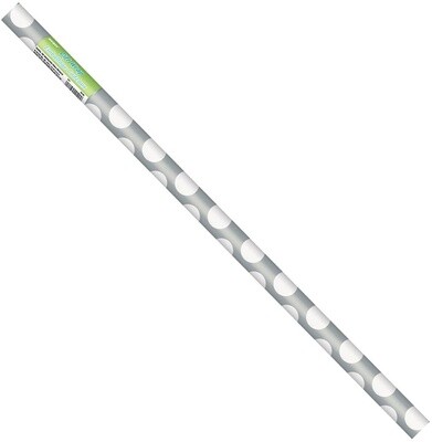 Gift Wrap - Silver Dots -  30&quot; X 5&#39;