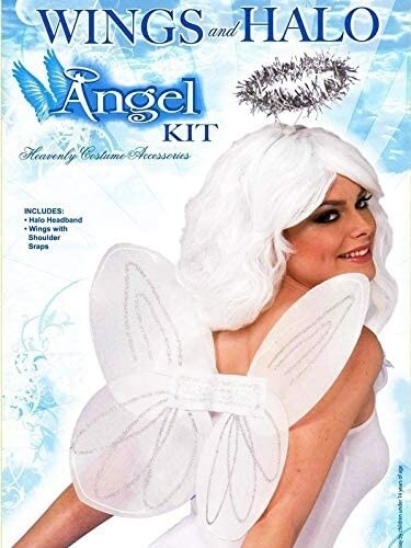 Wings And Halo - Angel - White - 2pcs