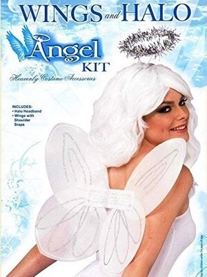 Wings And Halo - Angel - White - 2pcs