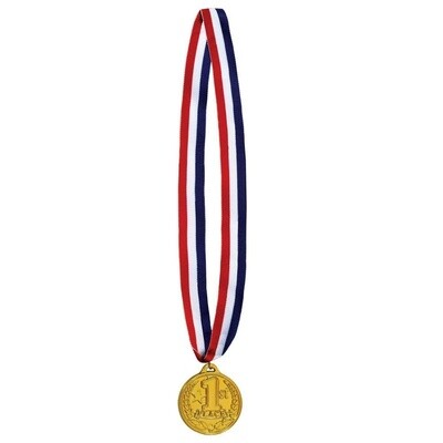 Medal-First Place Gold Medal with Ribbon